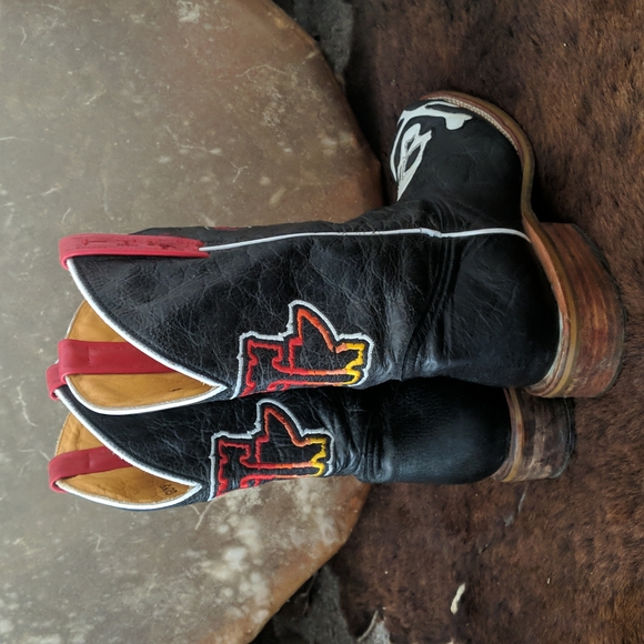 Tin Haul Shoes Tin Haul Skull Crossglow Black Leather Skull